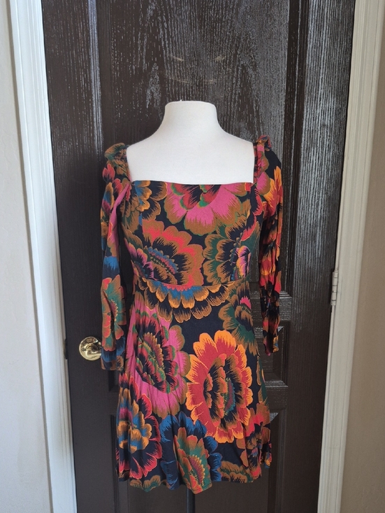 FARM Rio Dresses & Skirts - FARM Rio Multicolor Floral Square-Neck Dress